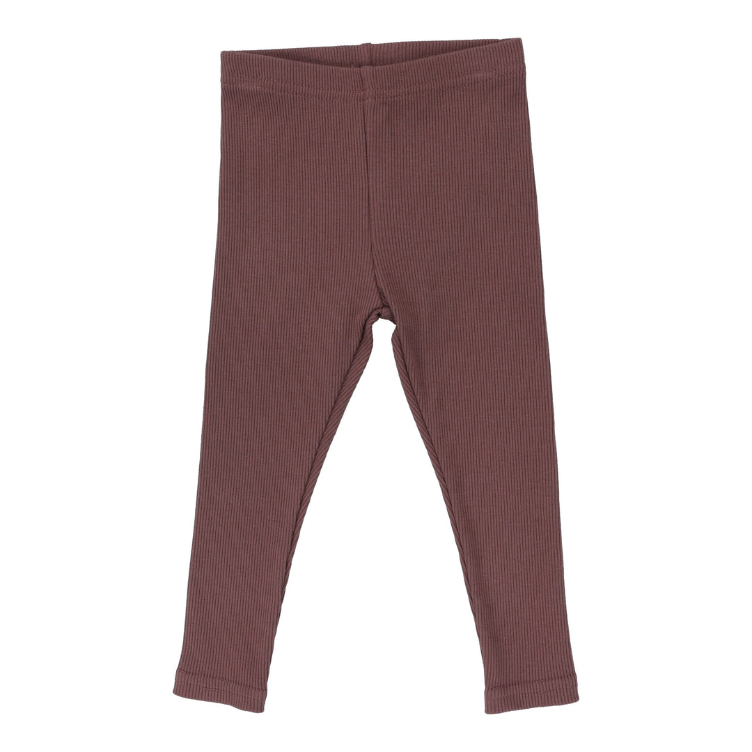 leggings ribbed - camel