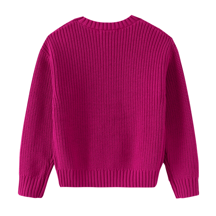 top l/s knit crewneck - pink