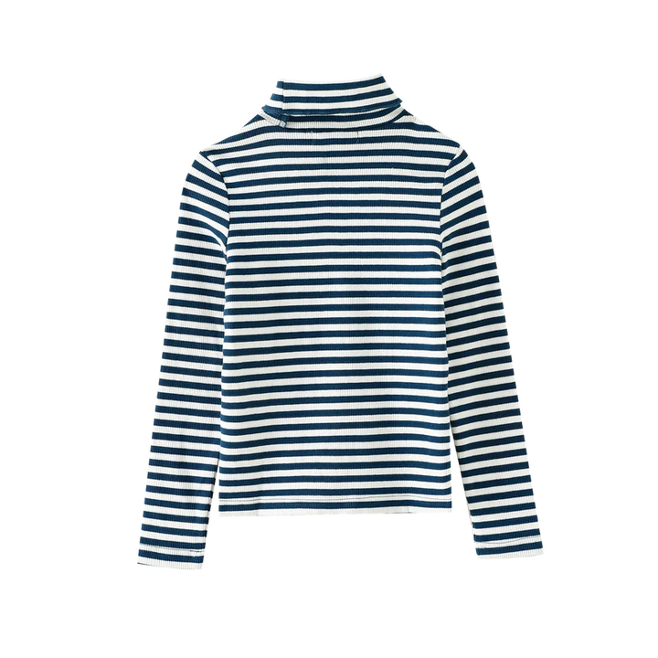 top l/s boat icon turtleneck - blue