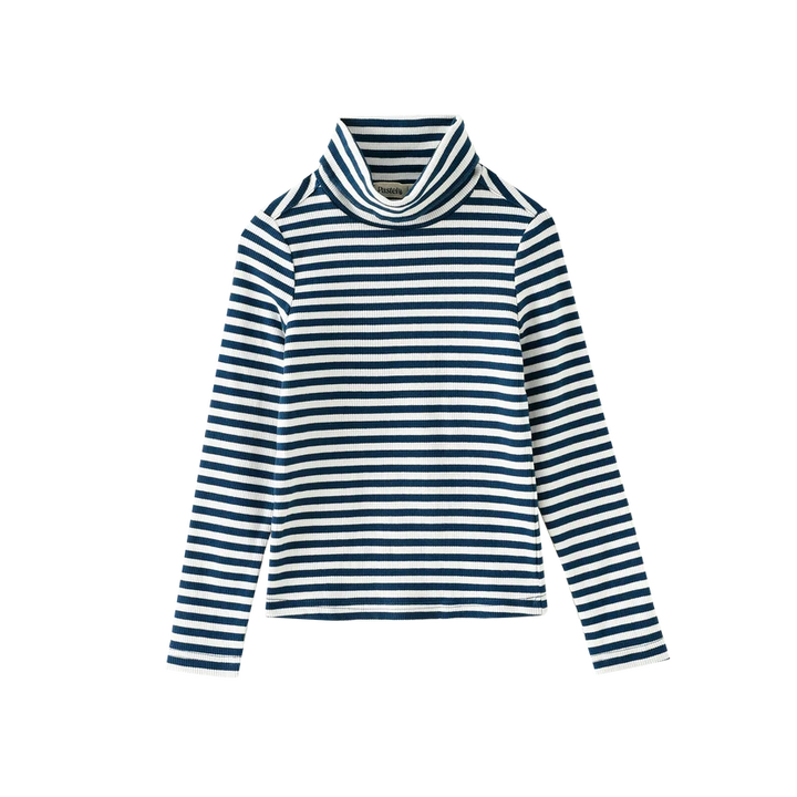 top l/s boat icon turtleneck - blue