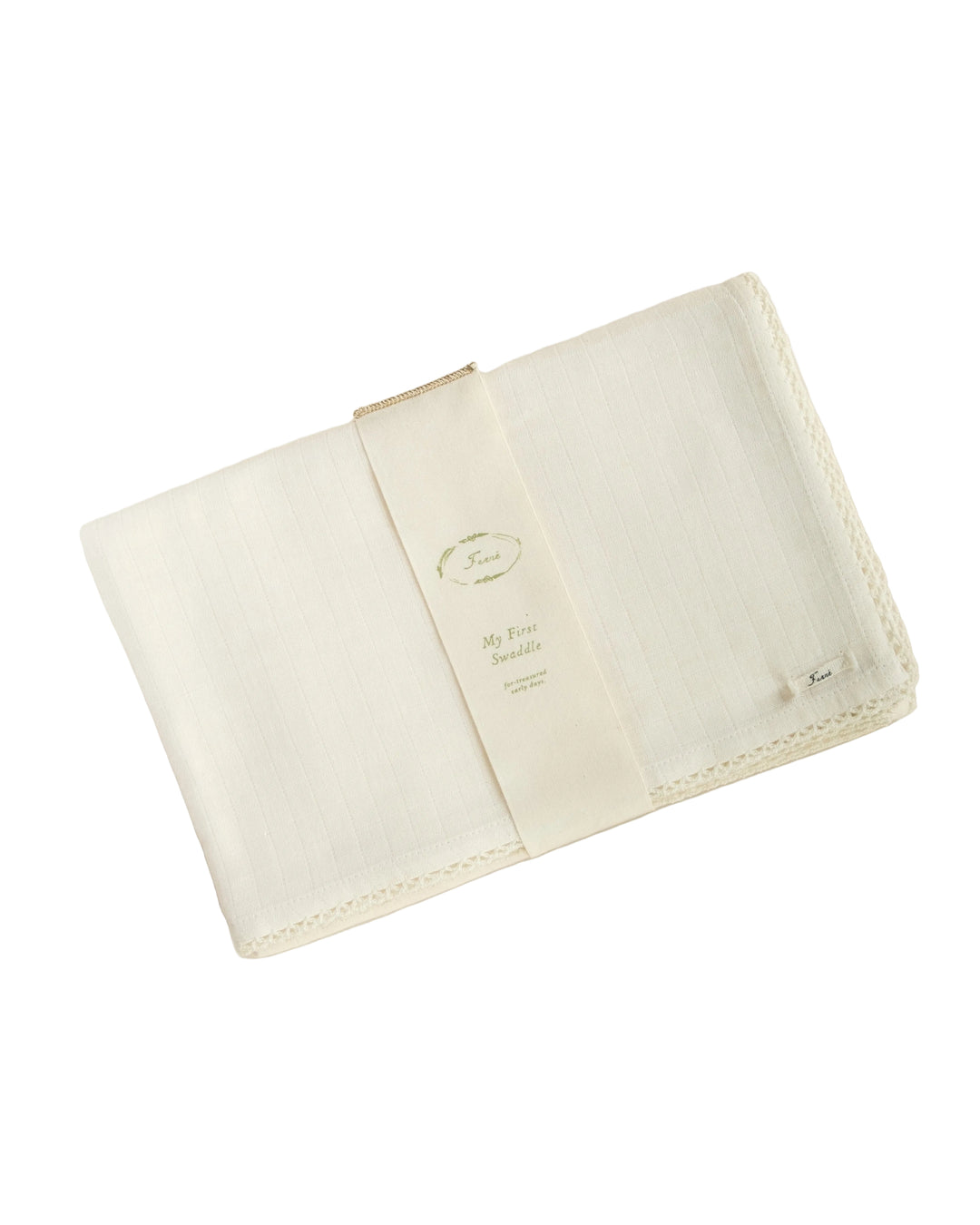 crochet swaddle   - ecru