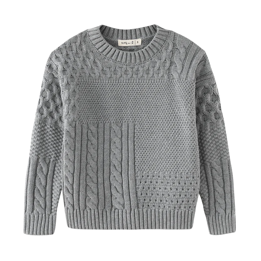 top l/s sweater - grey
