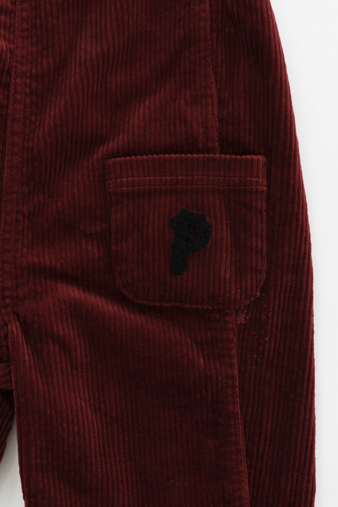 corduroy overall with pockets - rust