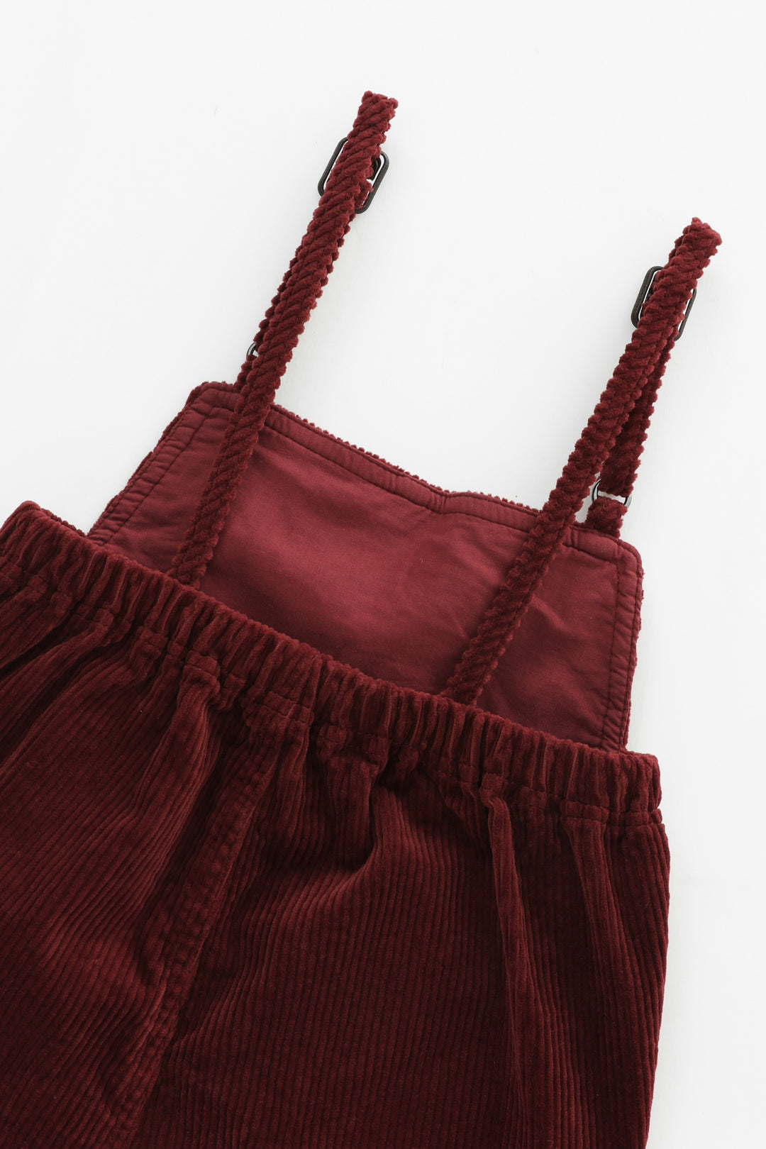 corduroy overall with pockets - rust