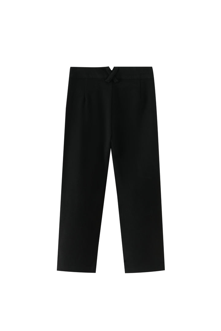 wool dress pant - black