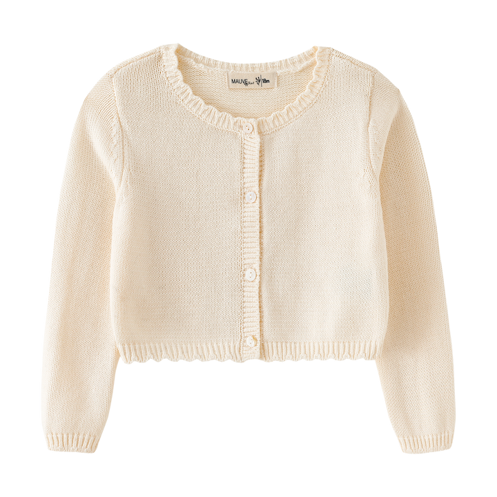 cardigan button front - cream