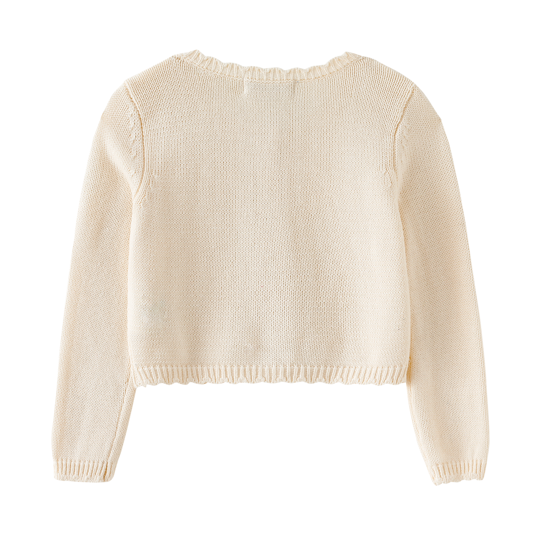 cardigan button front - cream
