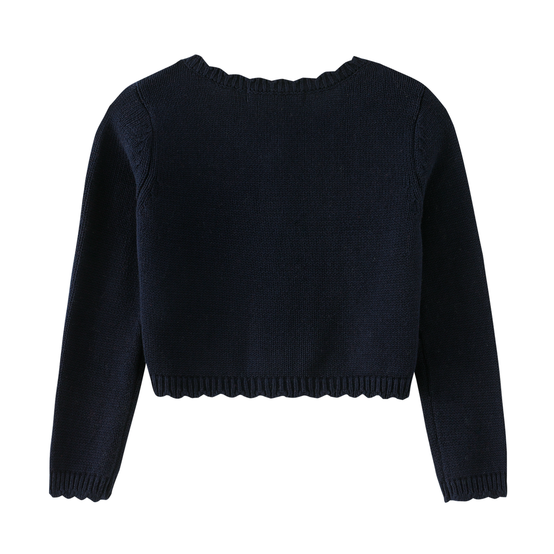 cardigan button front - navy