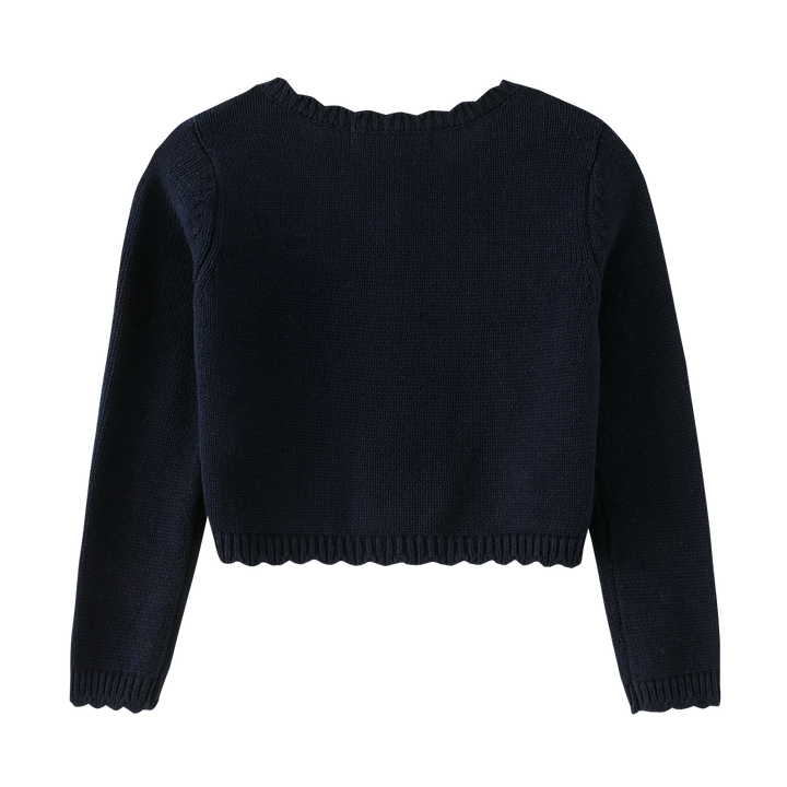cardigan button front - navy