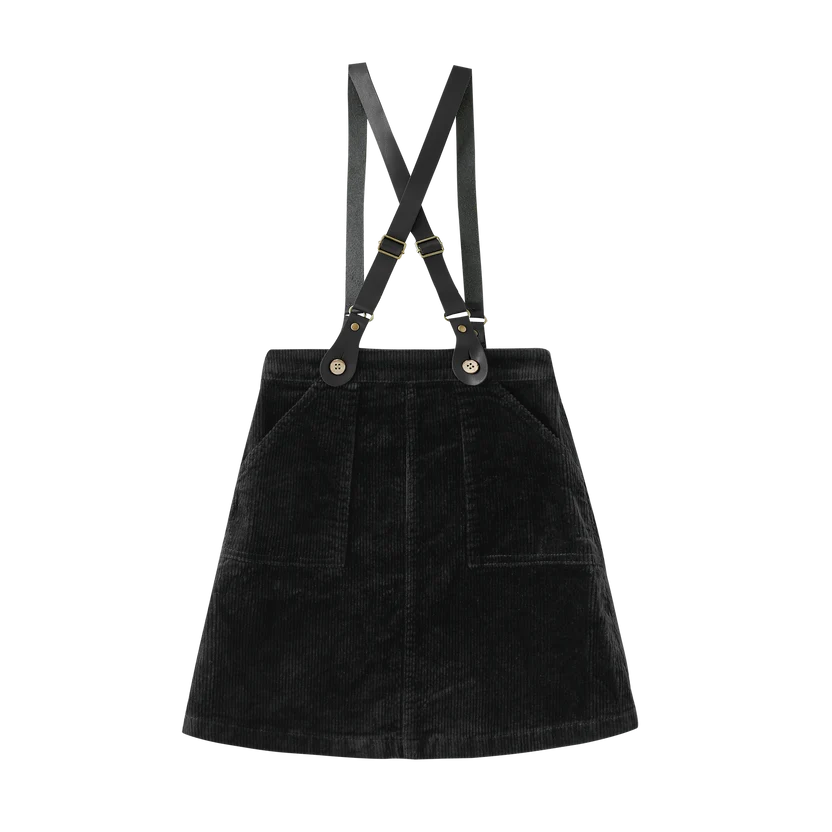 skirt suspender - black