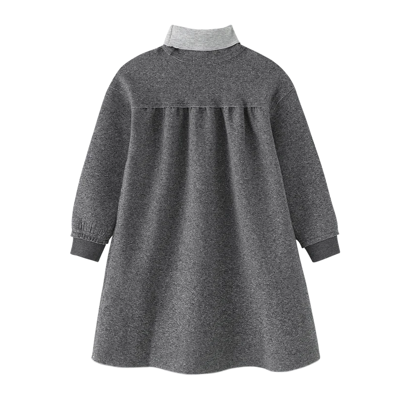 dress high waisted turtlneck - grey