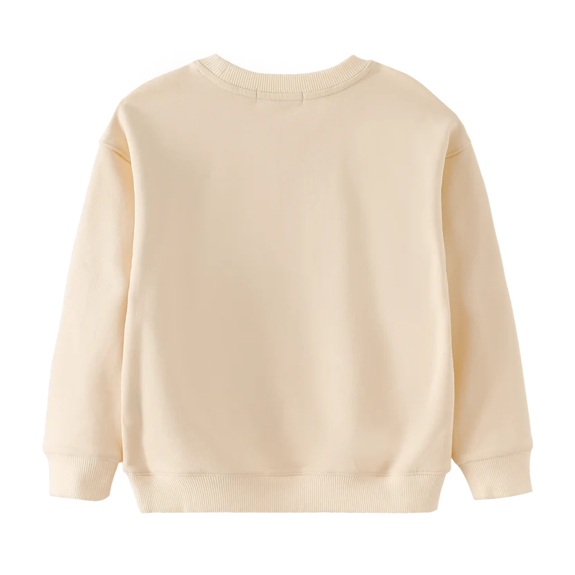 top l/s sail boat icon sweatshirt - cream