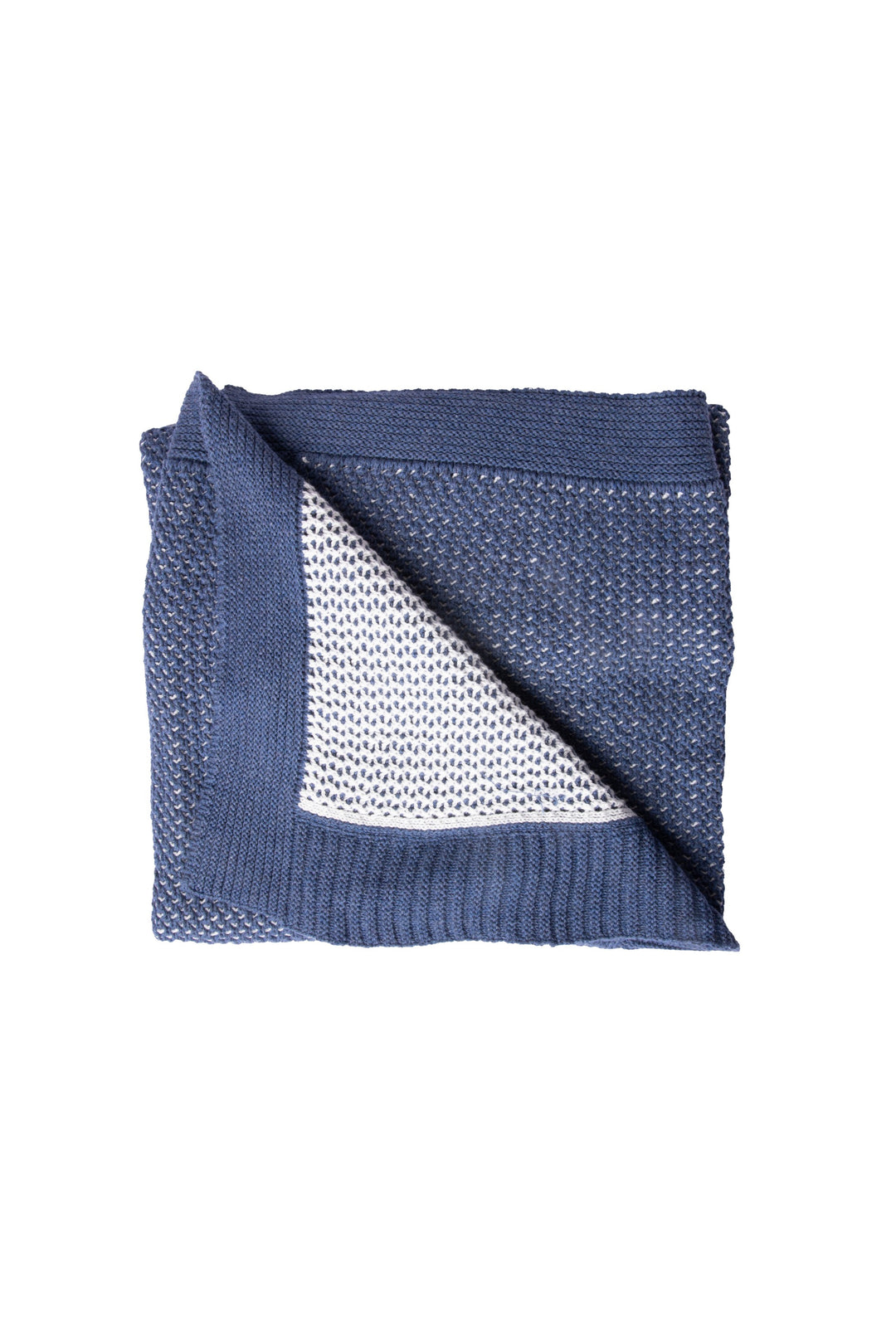 blanket classic knit - blue/51b