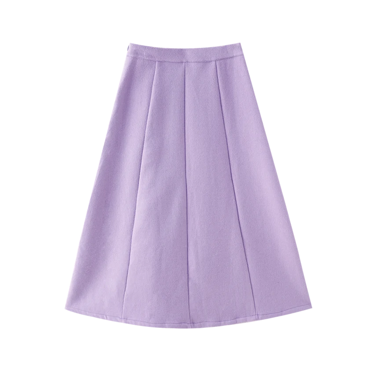 skirt midi wool - lavender
