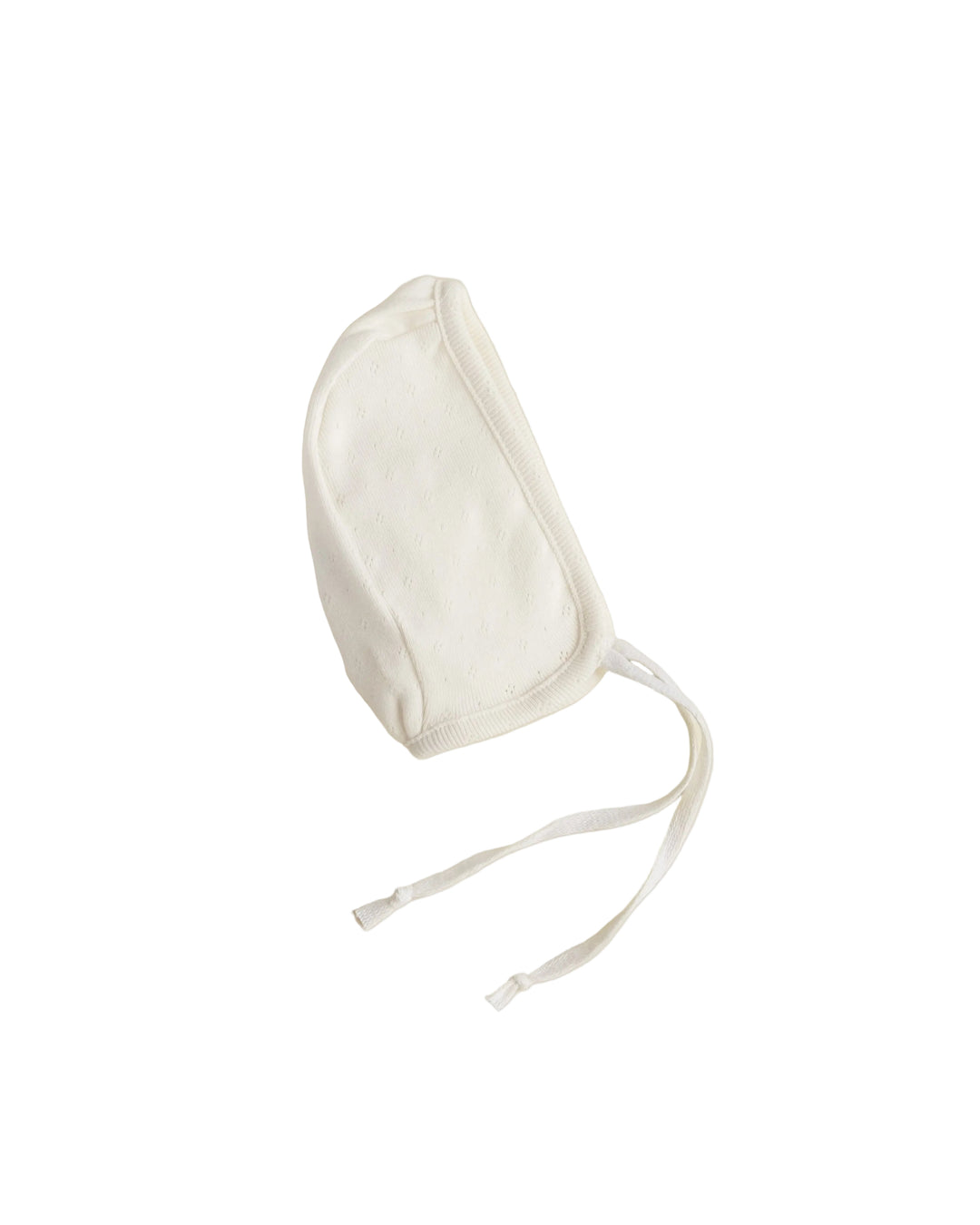 footie pointelle snap with bonnet - ecru