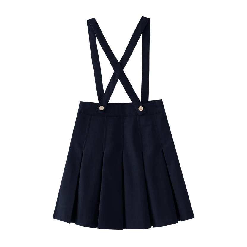 skirt suspender pleated - black