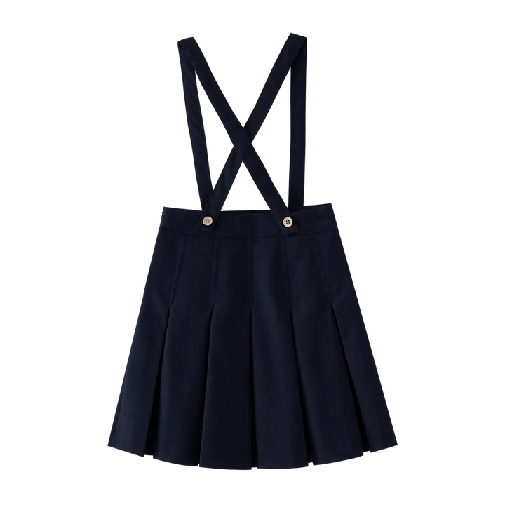 skirt suspender pleated - black