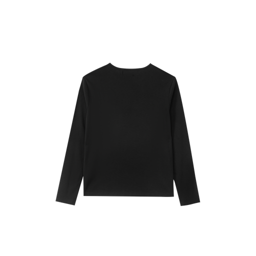 anchor printed t-shirt - black