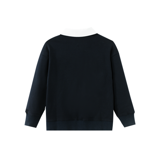 polo with contrast collar - navy