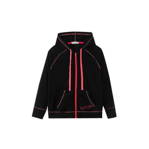 teen swim hoodie - black