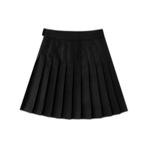 classic pleated skirt - black