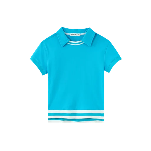 short sleeve polo - blue