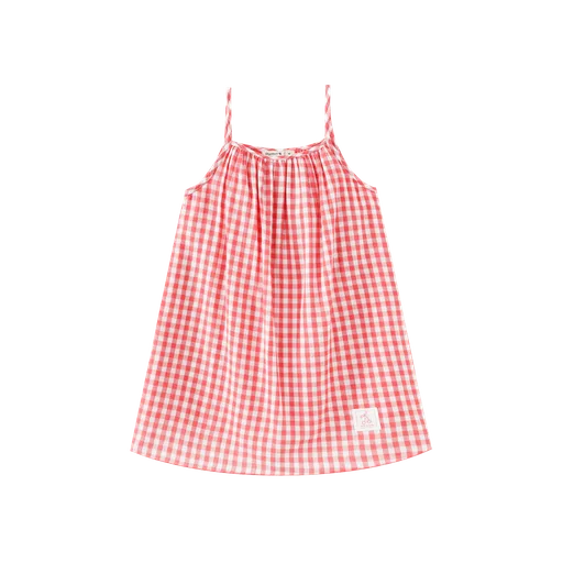dress gingham jumper - sherbet multi