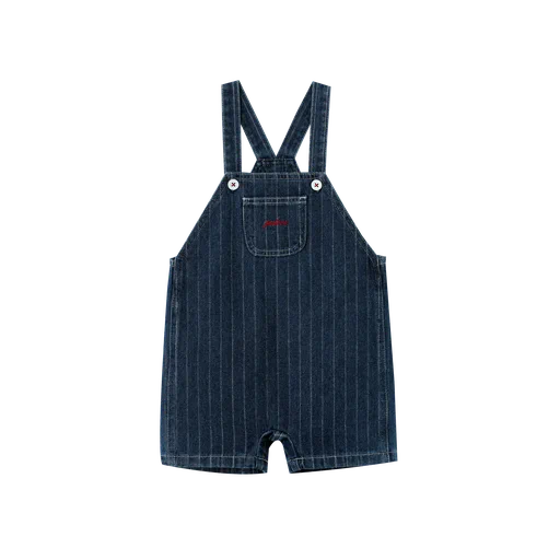 striped shortall - denim striped