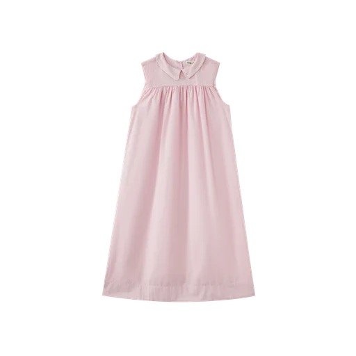 embroidered collar midi jumper - light pink