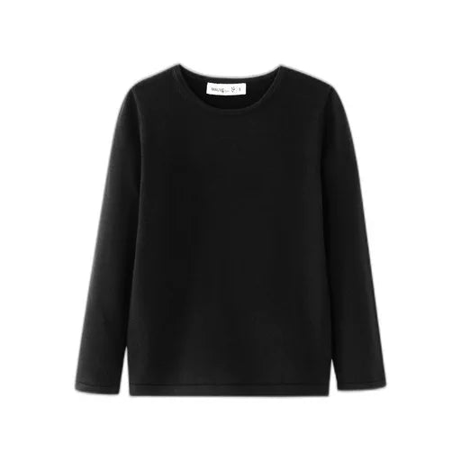crew neck sweater - black