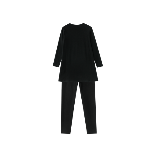 scribbled paris nightshirt - black