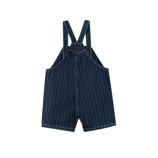 striped shortall - denim striped