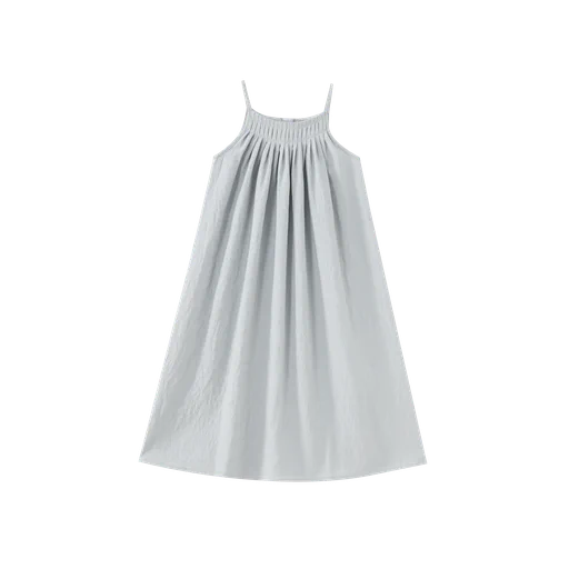 gathered maxi jumper - blue