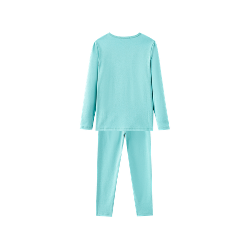 little bunny pajama set - blue