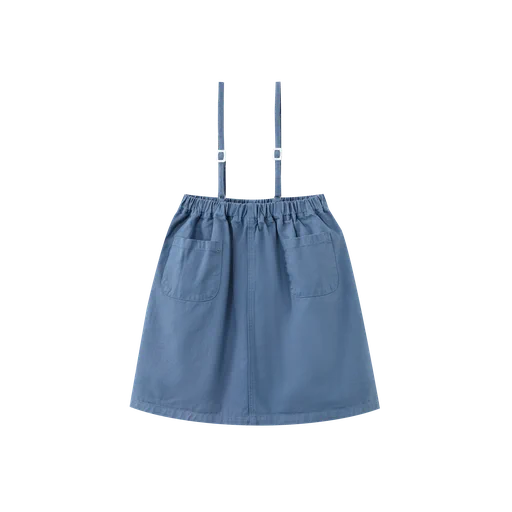 dress thin strapped jumper with pockets - blue