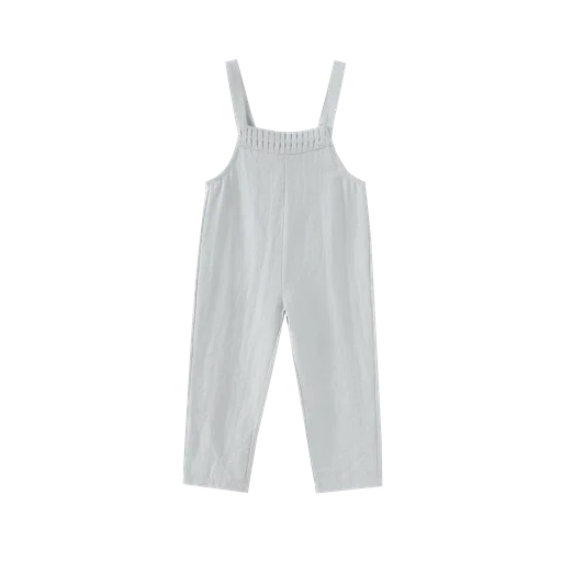 long romper with tucks - blue