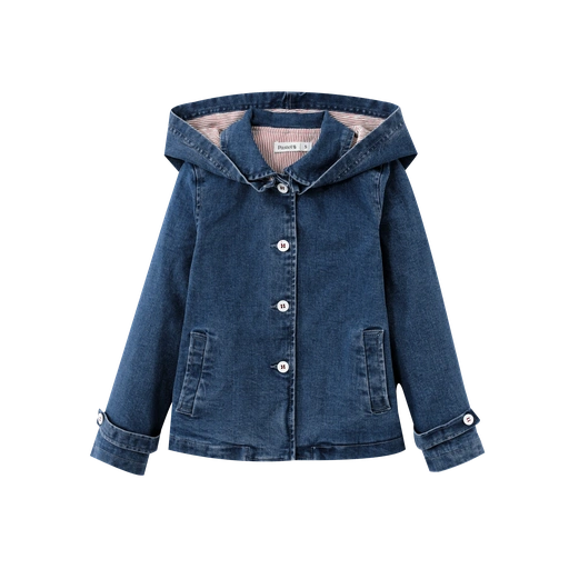 denim hooded jacket - denim
