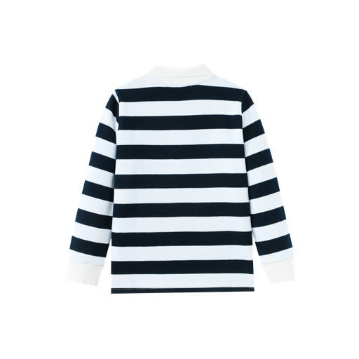 striped polo - navy striped