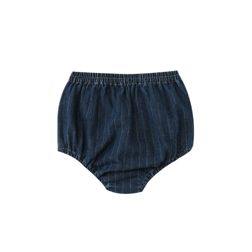bloomer with bow - denim striped