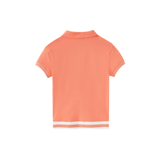 short sleeve polo - orange
