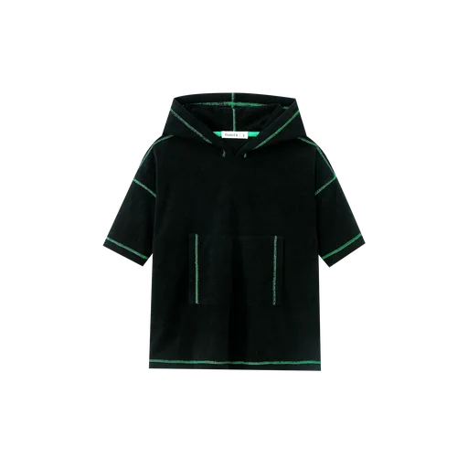 baby boys swimcoverup - black
