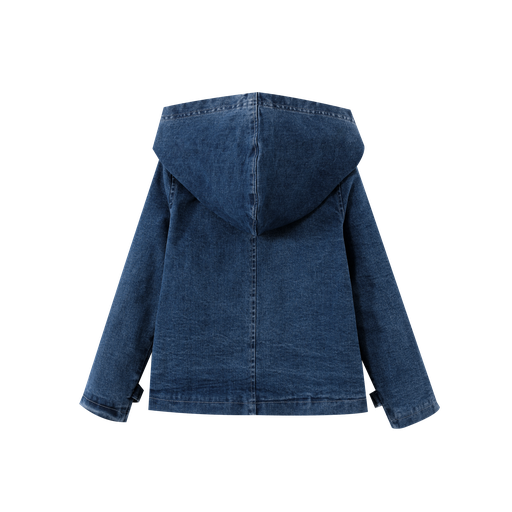 denim hooded jacket - denim