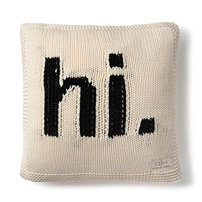 pillow knit hi - black/white