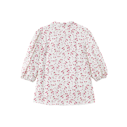 collared floral teen blouse - floral