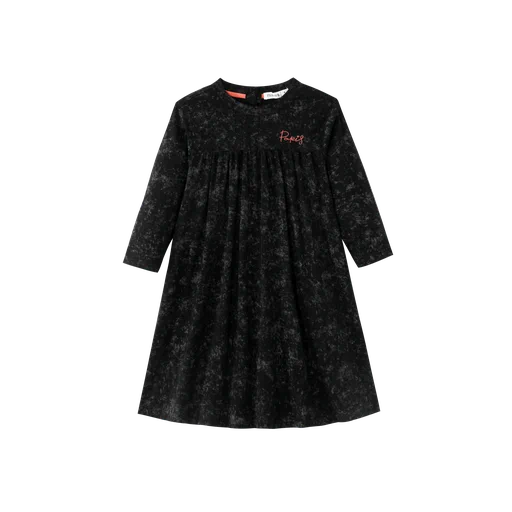 high waisted heathered dress - black heather