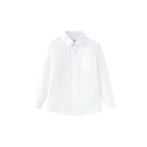 oxford shirt with pocket - white