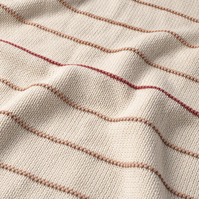 blanket bande knit striped - rose