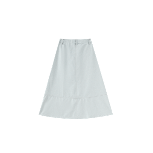 a-line skirt with pockets - blue