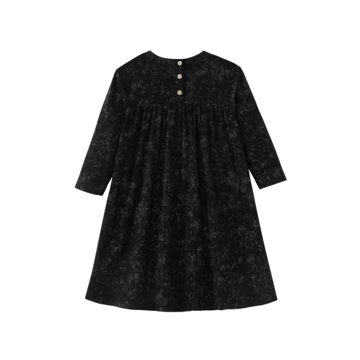 high waisted heathered dress - black heather