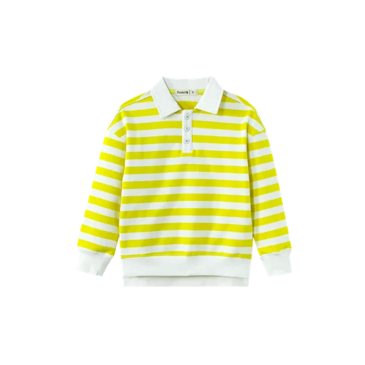 striped polo - yellow striped
